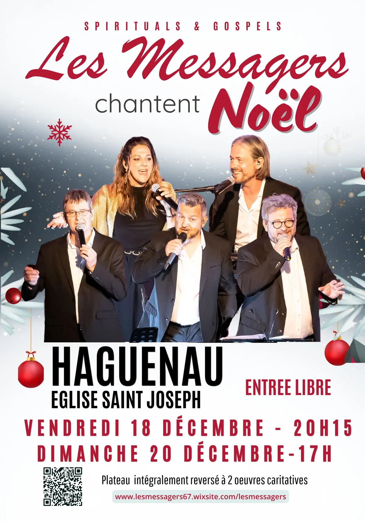 Concert de gospel et de chants de Noël des Messagers à l'Église Saint-Joseph de Haguenau