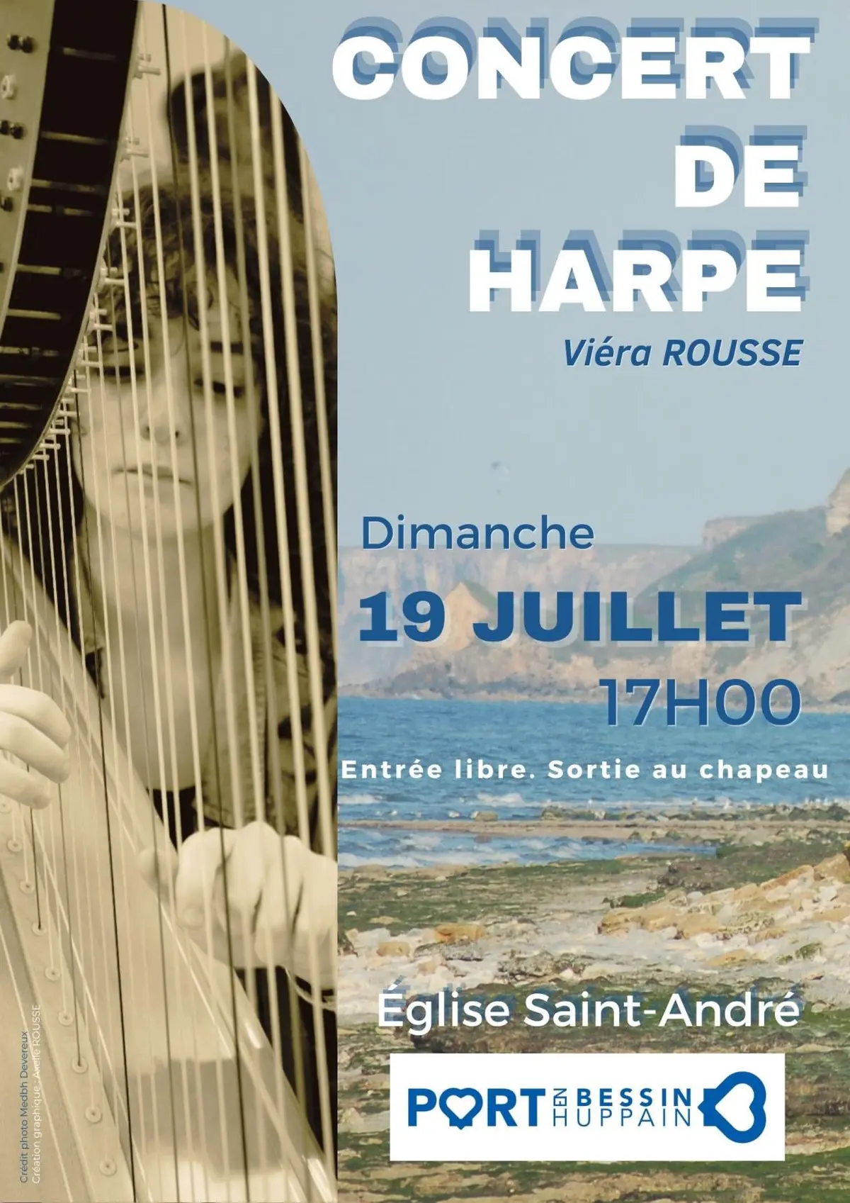 Concert de harpe à l'Eglise Saint-André de Port-en Bessin