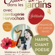 Concert de harpe et poésie dans les jardins