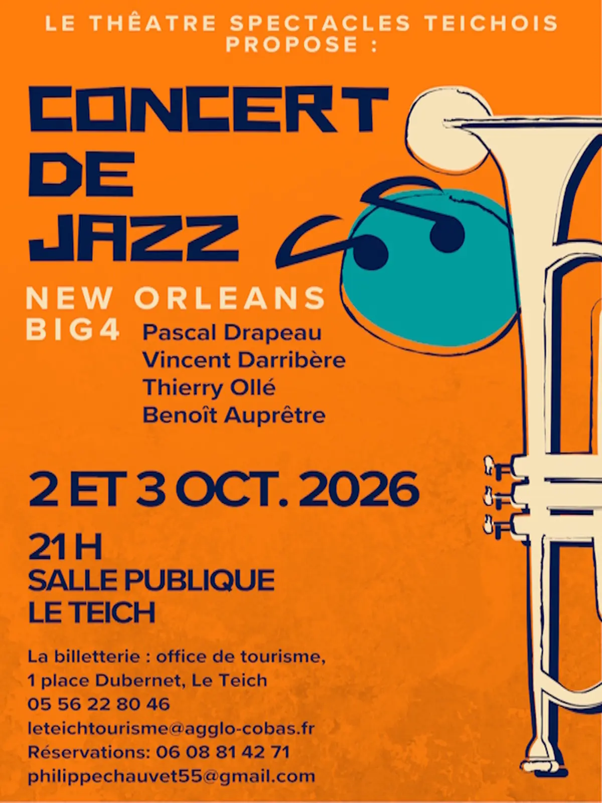 Concert de Jazz New Orléans Big 4