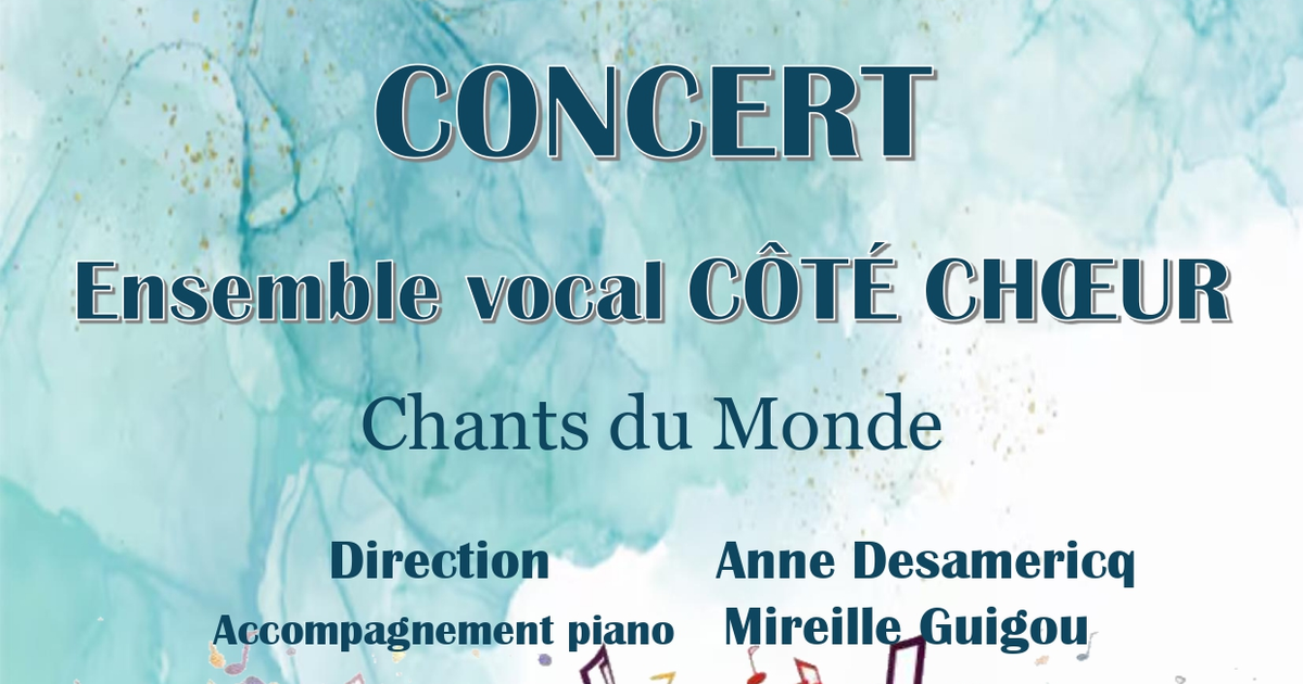 Concert de L'ensemble vocal Côté Choeur de Pradines
