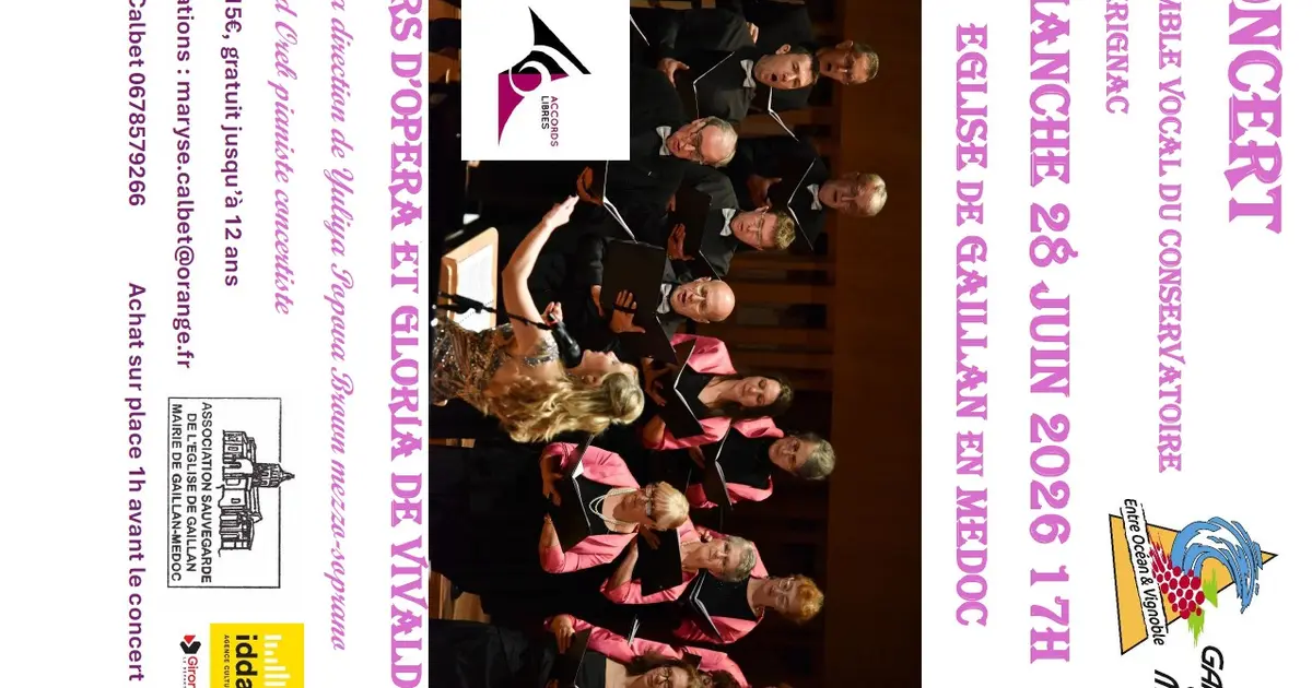 Concert de l'ensemble vocal du conservatoire de Mérignac