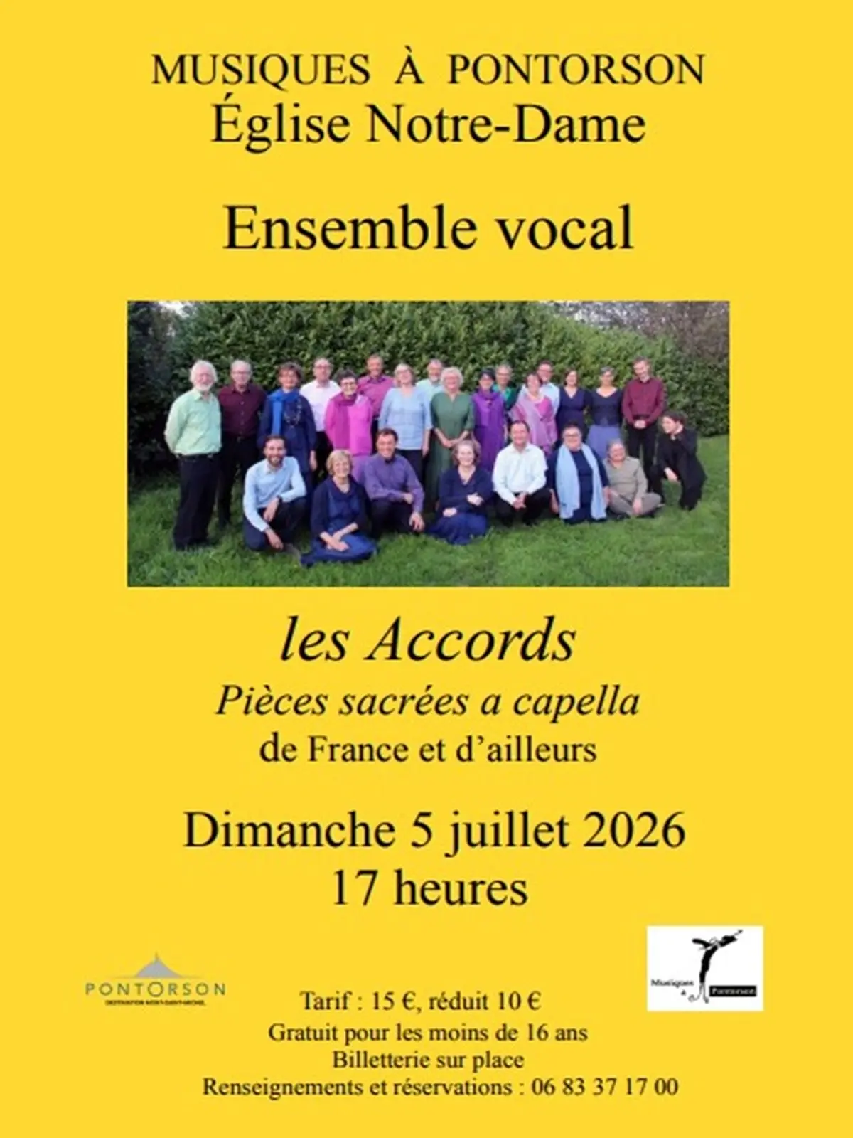 Concert de l'ensemble vocal Les accords