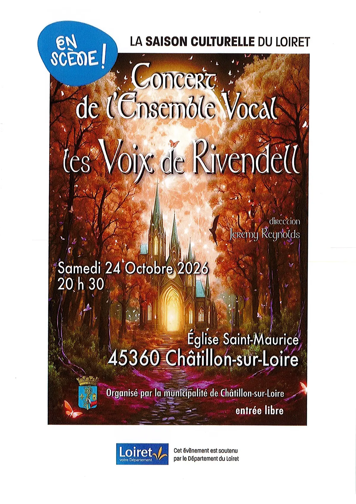 Concert de l'ensemble vocal les Voix de Rivendell