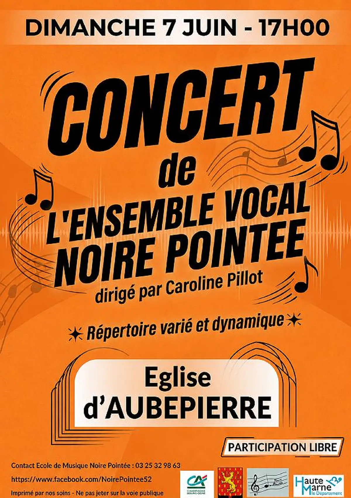Concert de l'Ensemble vocal Noire Pointée