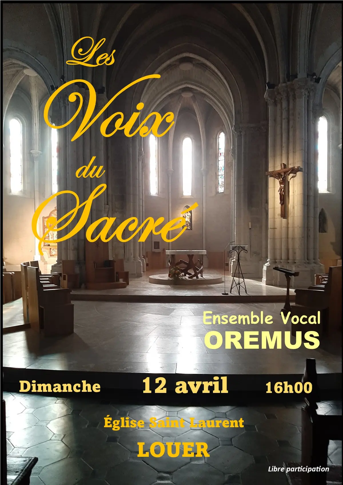 Concert de l'ensemble vocal Oremus