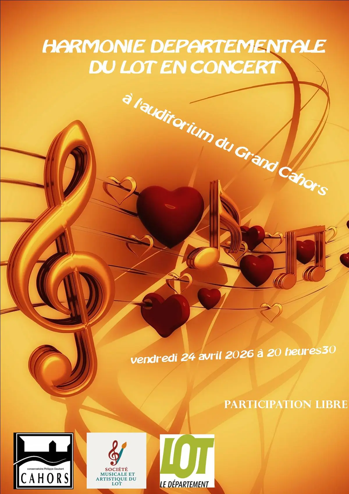 Concert de l'harmonie départementale du Lot