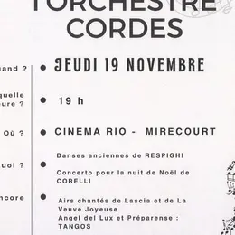 Concert de l'orchestre cordes de l'école intercommunale de musique de Mirecourt