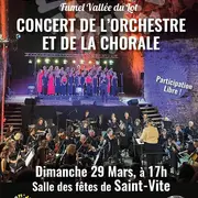 Concert de l'orchestre et de la chorale de l'Ecole des Arts Fumel Vallée du Lot