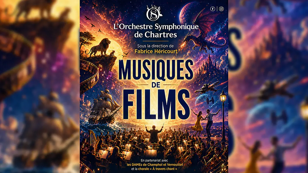 Concert de l'Orchestre symphonique de Chartres : Musiques de films