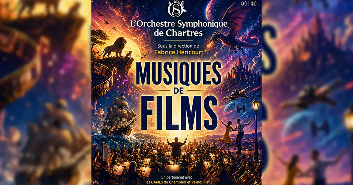 Concert de l'Orchestre symphonique de Chartres : Musiques de films