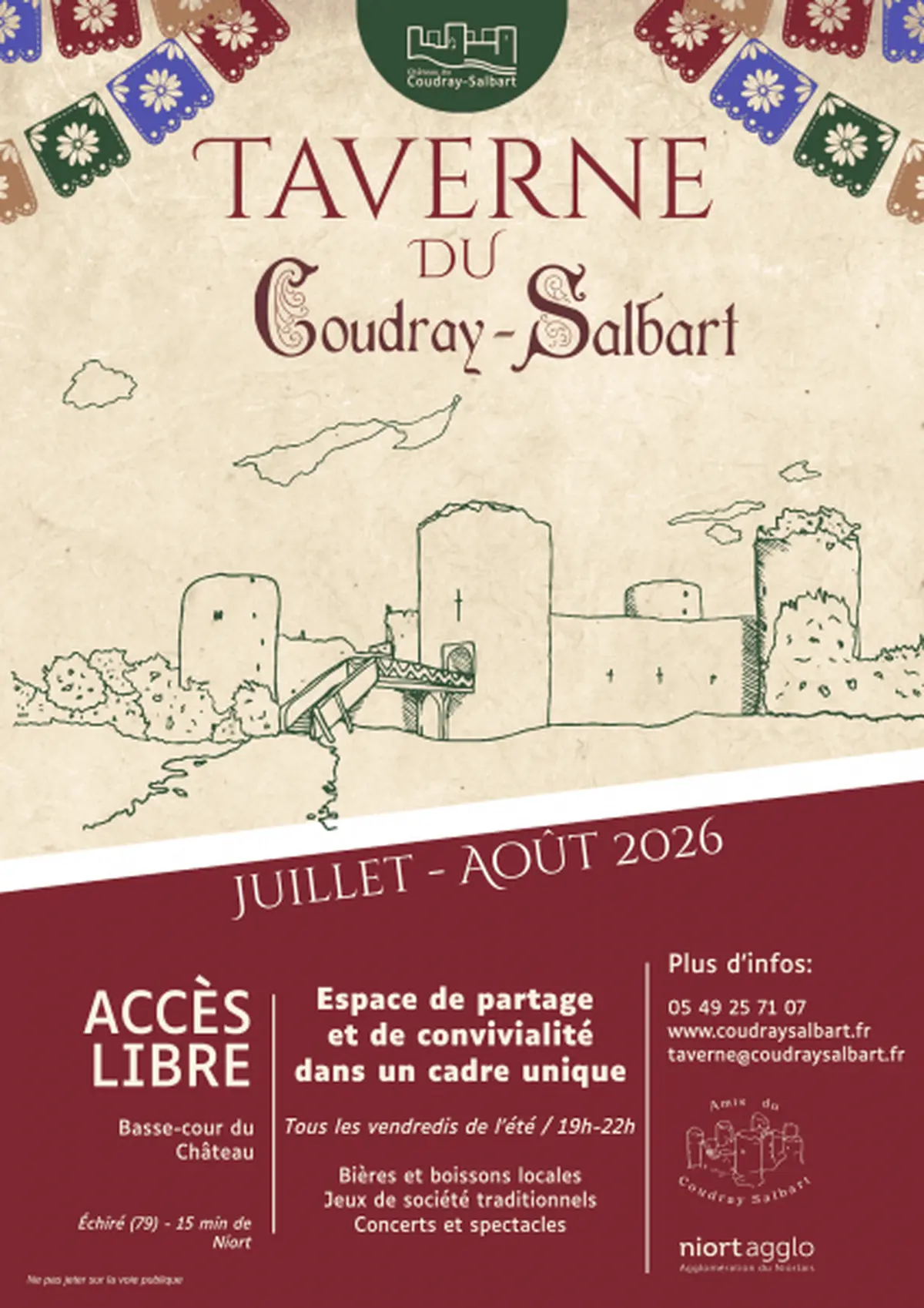 Concert de La Bande à dédé au Château du Coudray-Salbart à Echiré