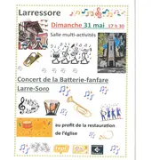 Concert de la Batterie-fanfare Larre-Soro