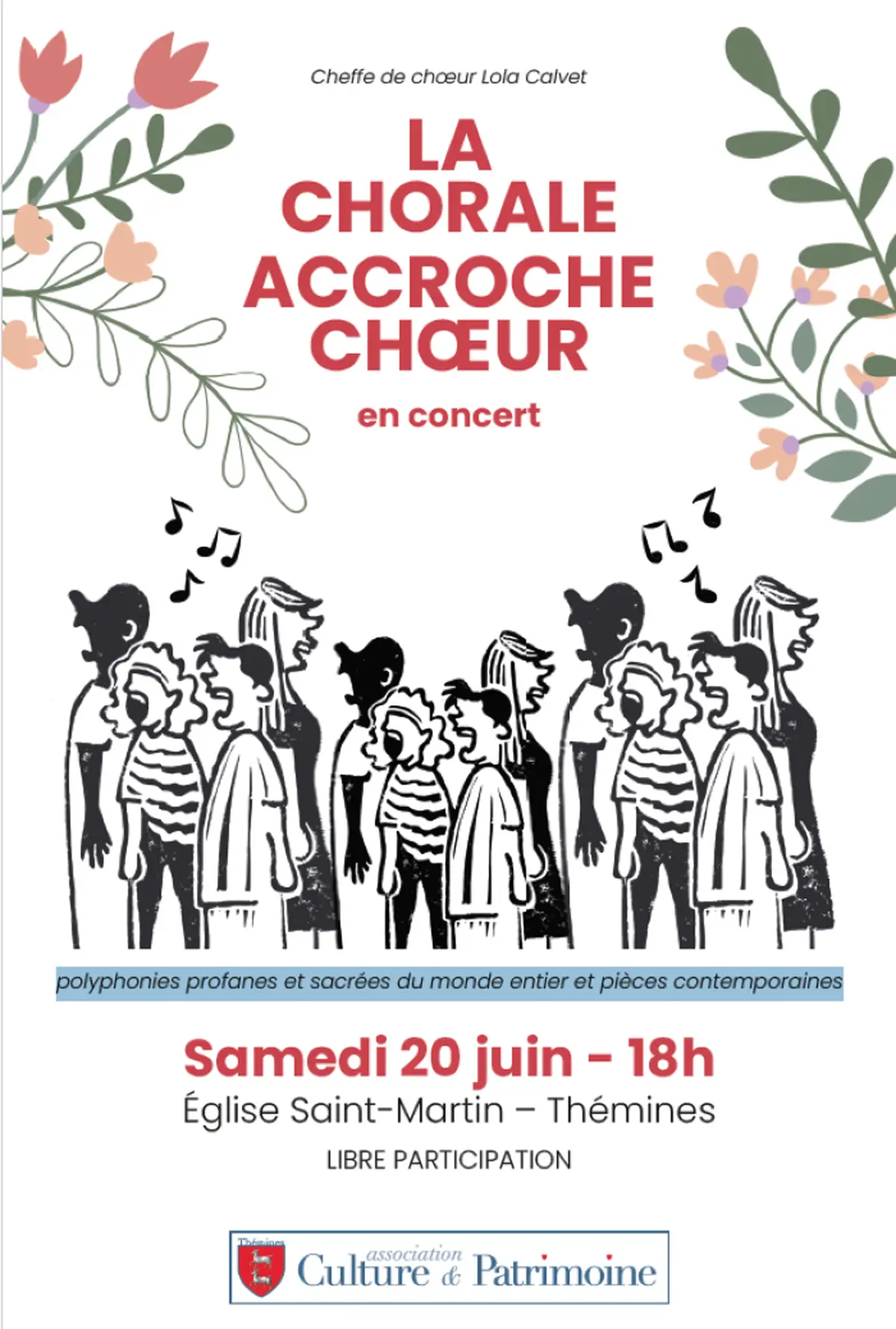 Concert de la chorale « Accroche Chœur » à Thémines