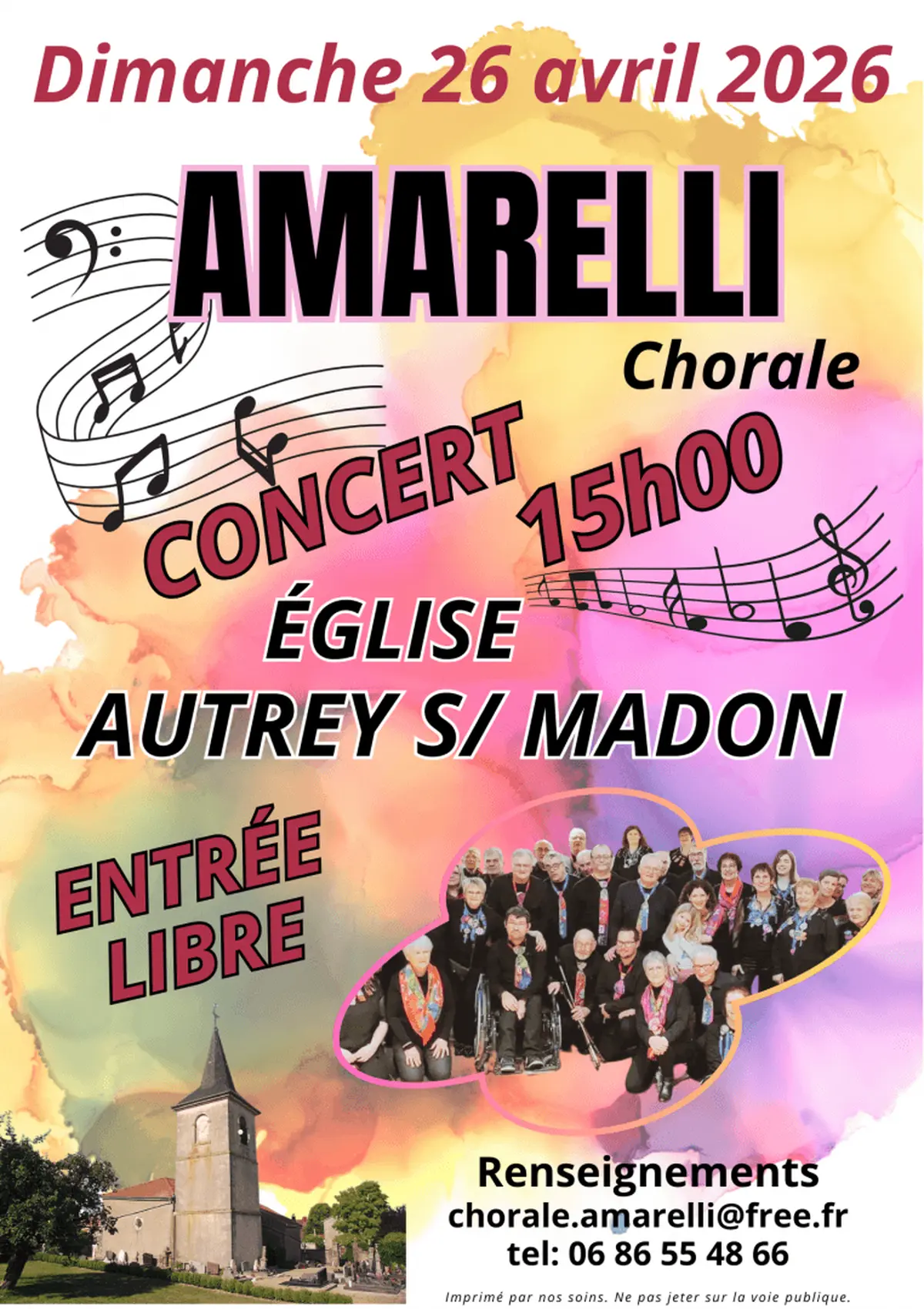 Concert de la chorale AMARELLI