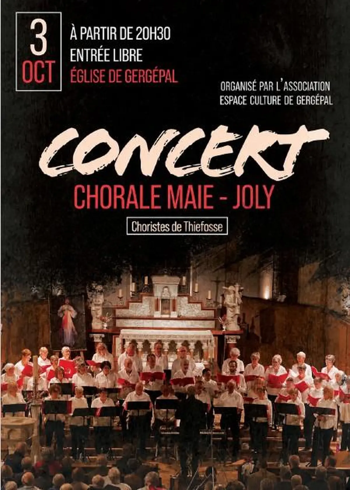 Concert de la chorale Maie-Joly
