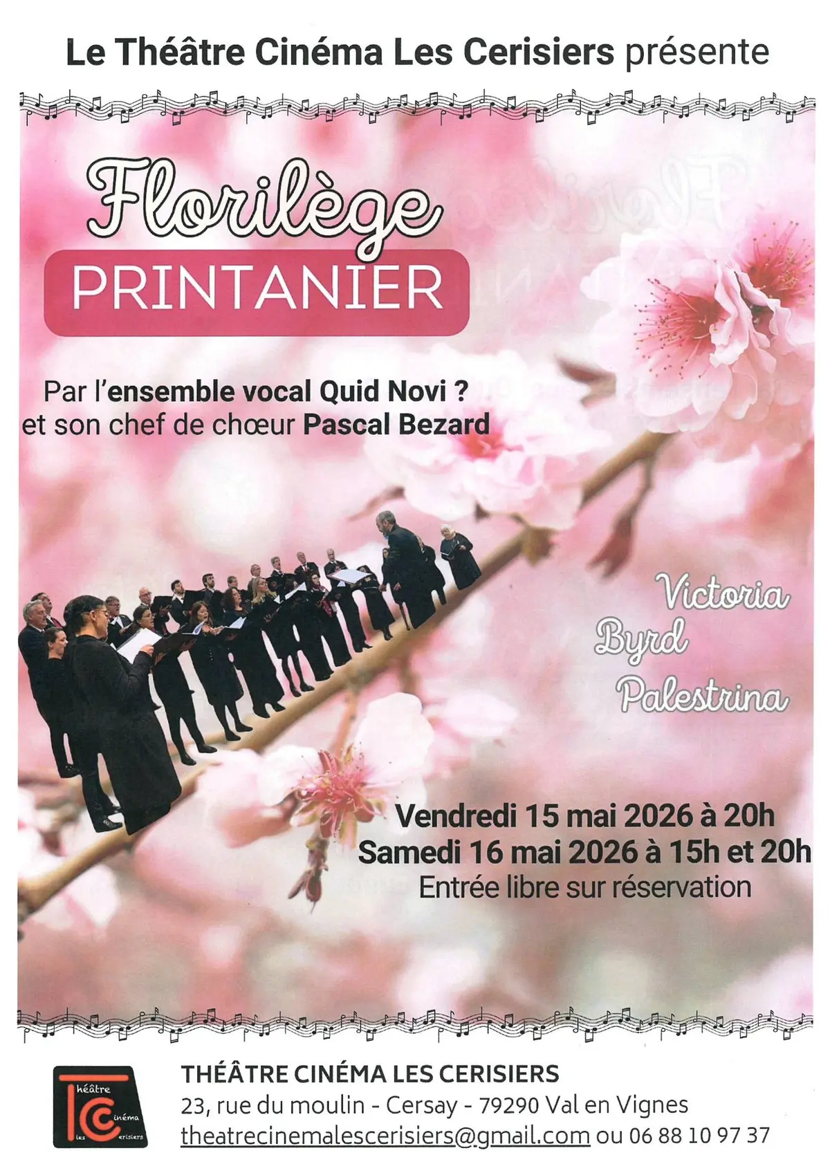 Concert de la Chorale Quid Novi : florilège printanier