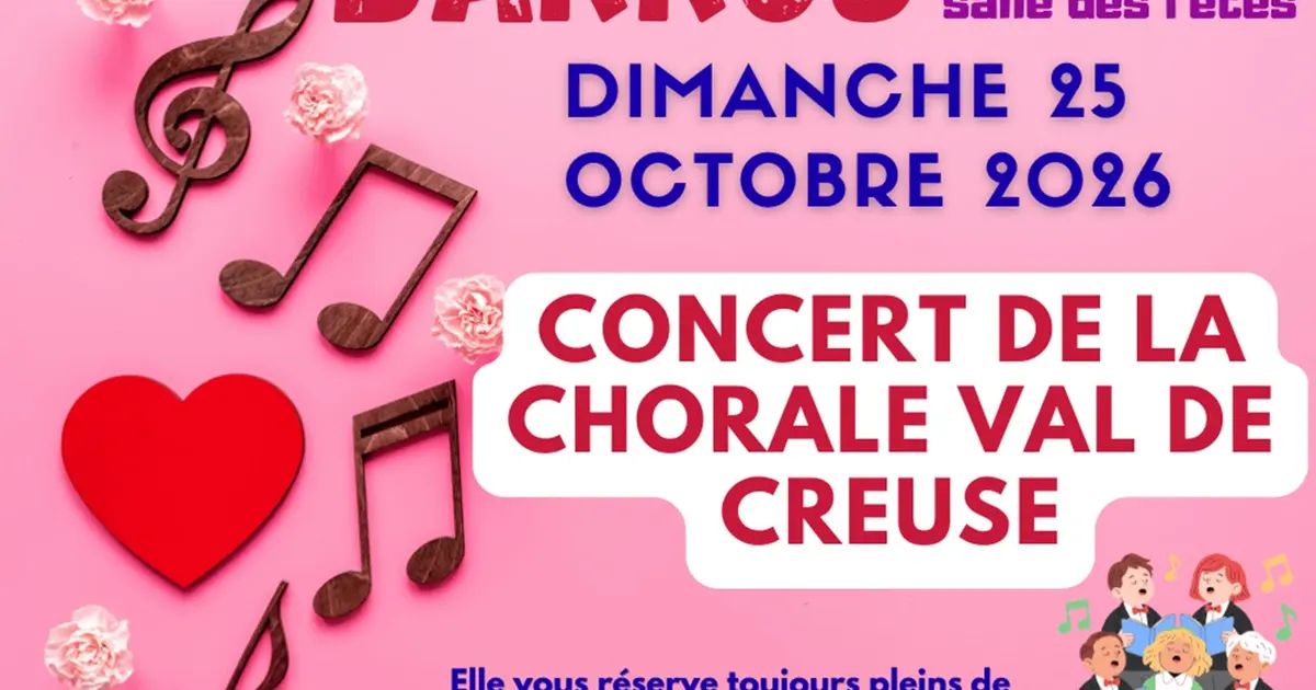 Concert de la chorale Val de Creuse de Barrou