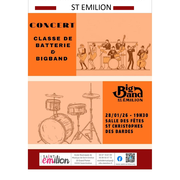 Concert de la classe de batterie municipale et du Big Band