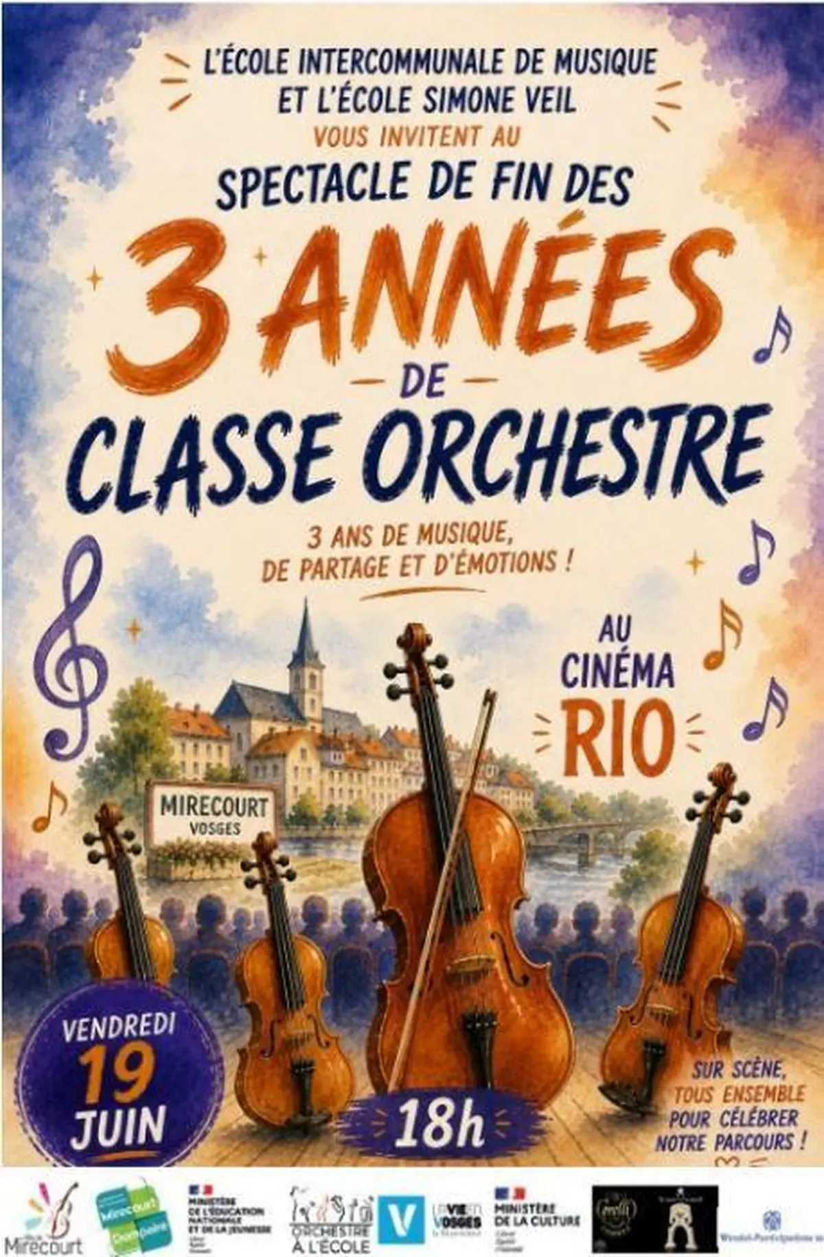 Concert de la classe Orchestre de l’École de Simone Veil