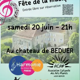 Concert de la Fête de la musique au château de Béduer