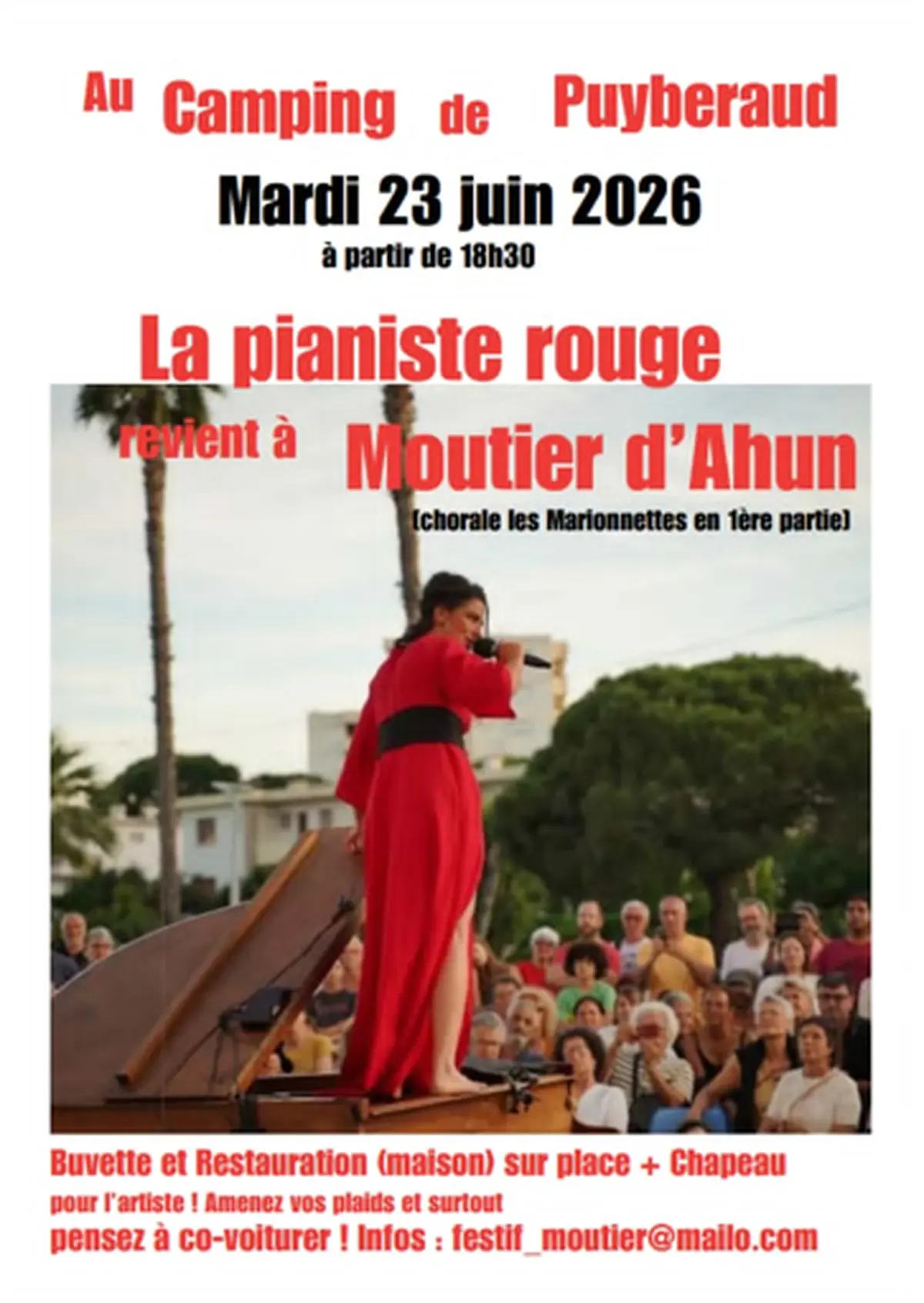 Concert de la pianiste rouge