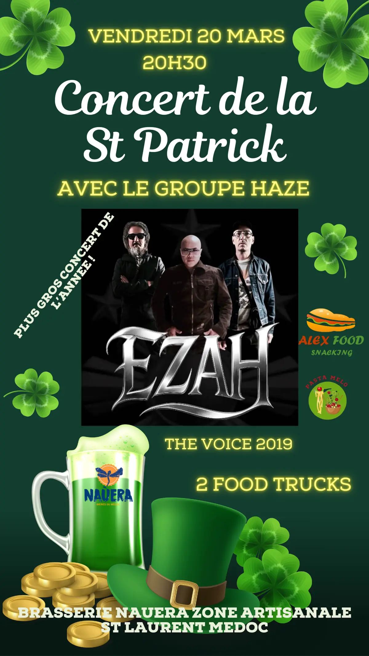 Concert de la Saint-Patrick  à la brasserie Naùera