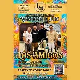 Concert de Los Amigos au restaurant l'Osmose