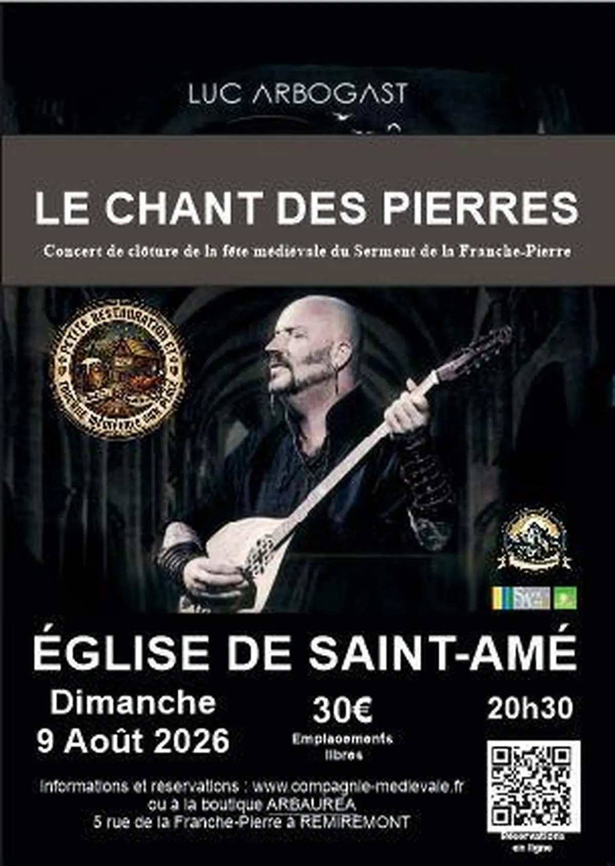 Concert de Luc ARBOGAST : le Chant des Pierres