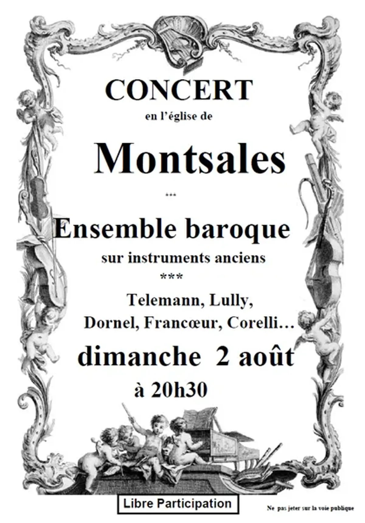 Concert de musique baroque à l'Eglise de Montsalès