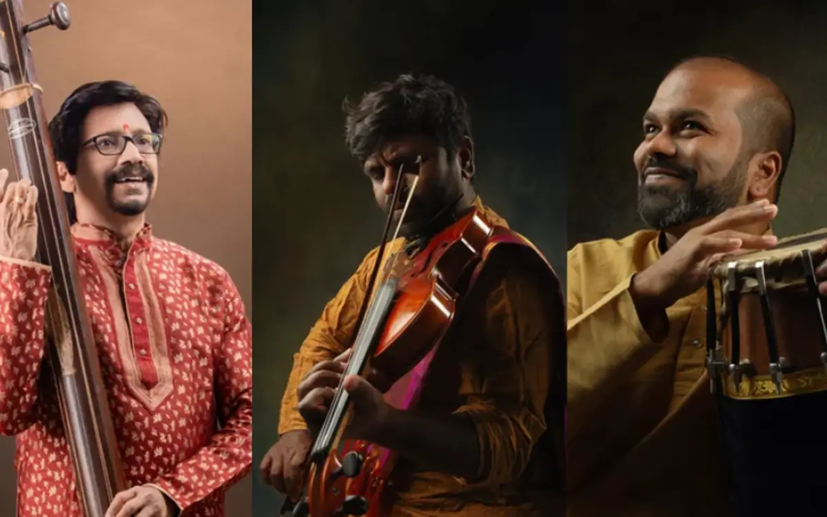 CONCERT DE MUSIQUE CARNATIQUE - Inde du Sud - Suryaprakash Classical Trio
