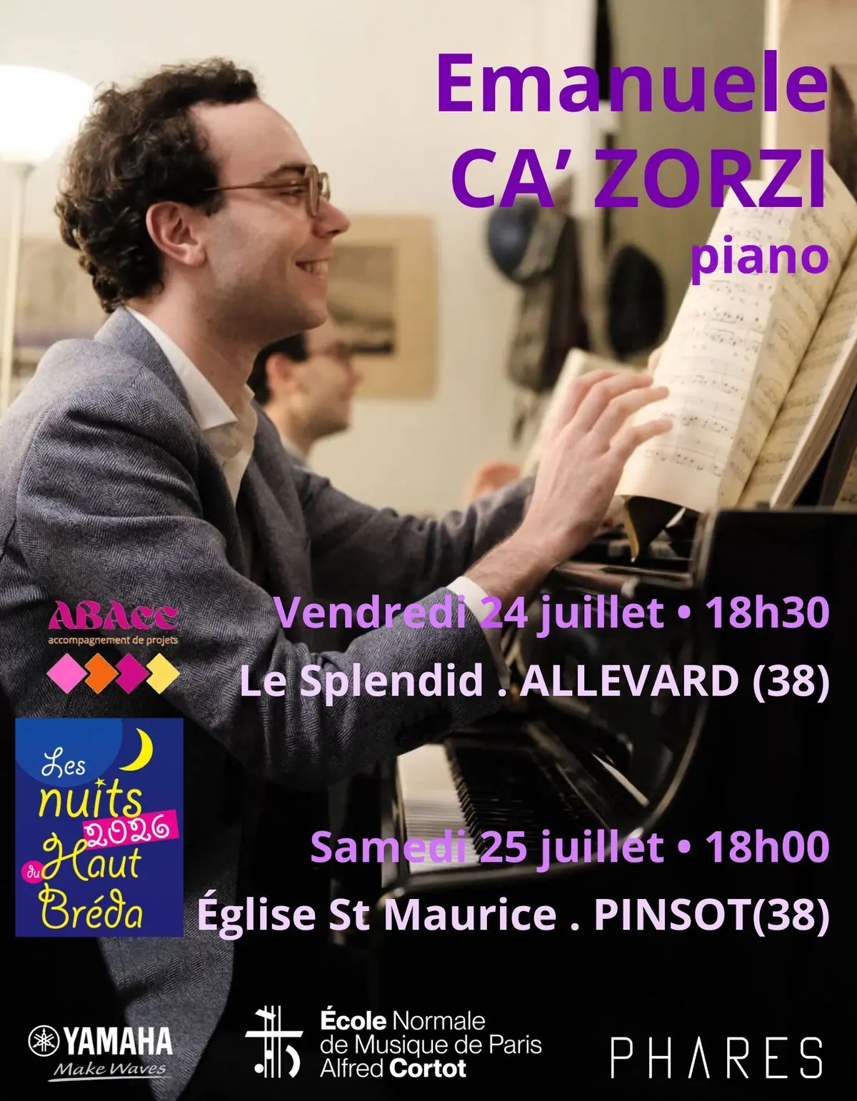 Concert de musique classique au Splendid d'Allevard avec les Nouveaux Pianistes