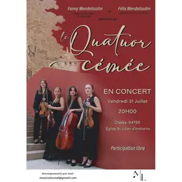 Concert de musique de chambre : Le Quatuor Cémée
