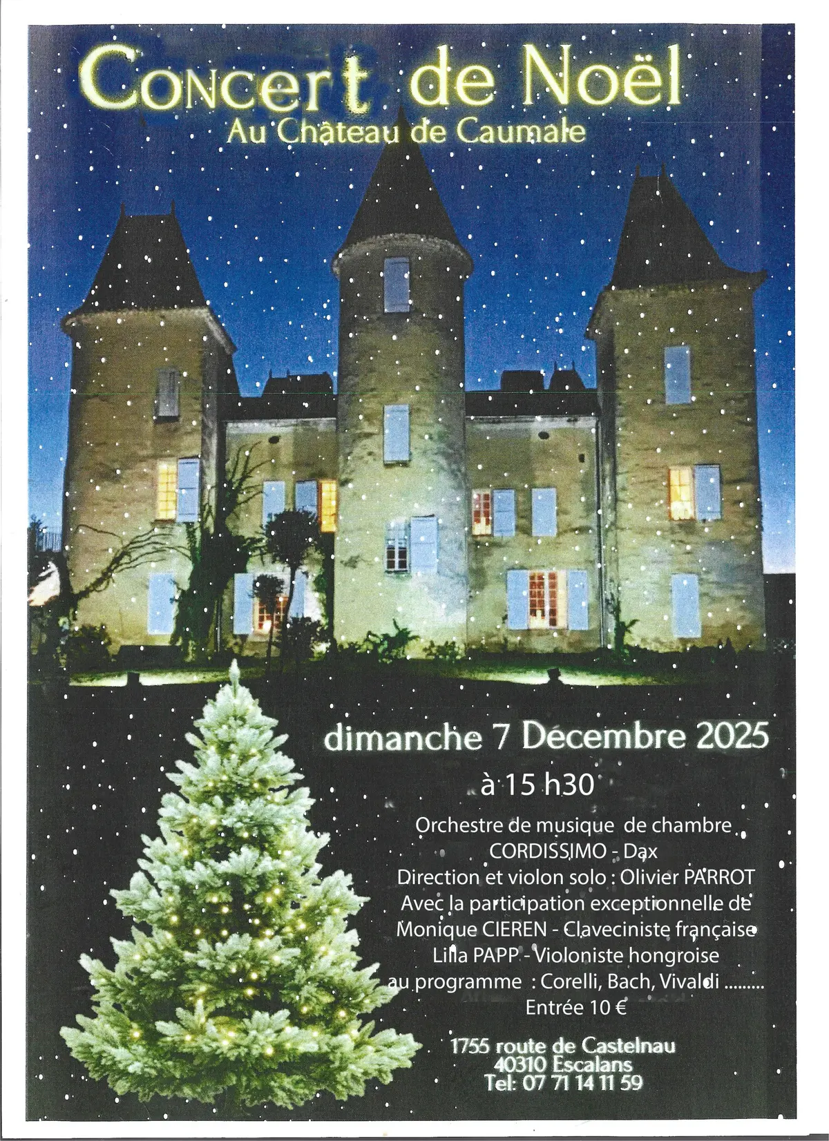 Concert de Noël au Château de Caumale