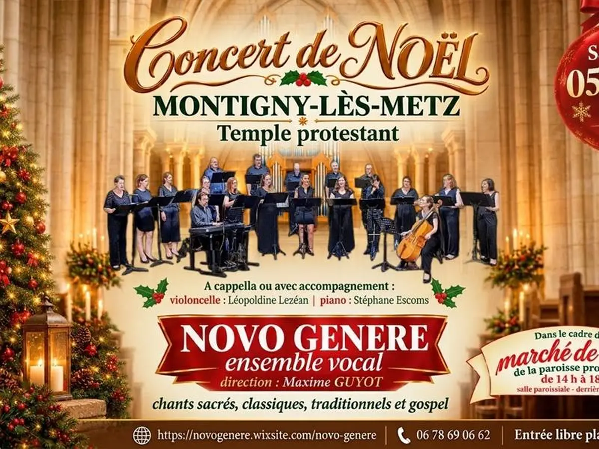 Concert de Noël au temple de Montigny-lès-Metz