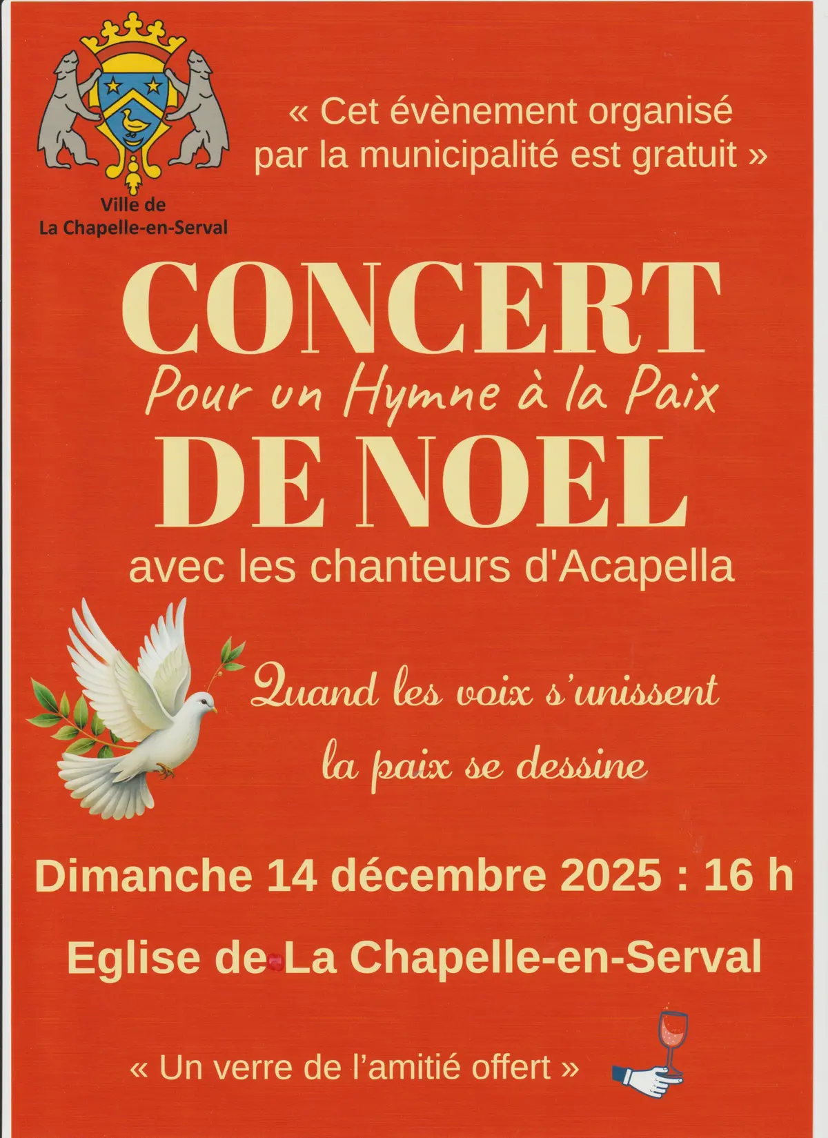 CONCERT DE NOEL Hymne à la Paix
