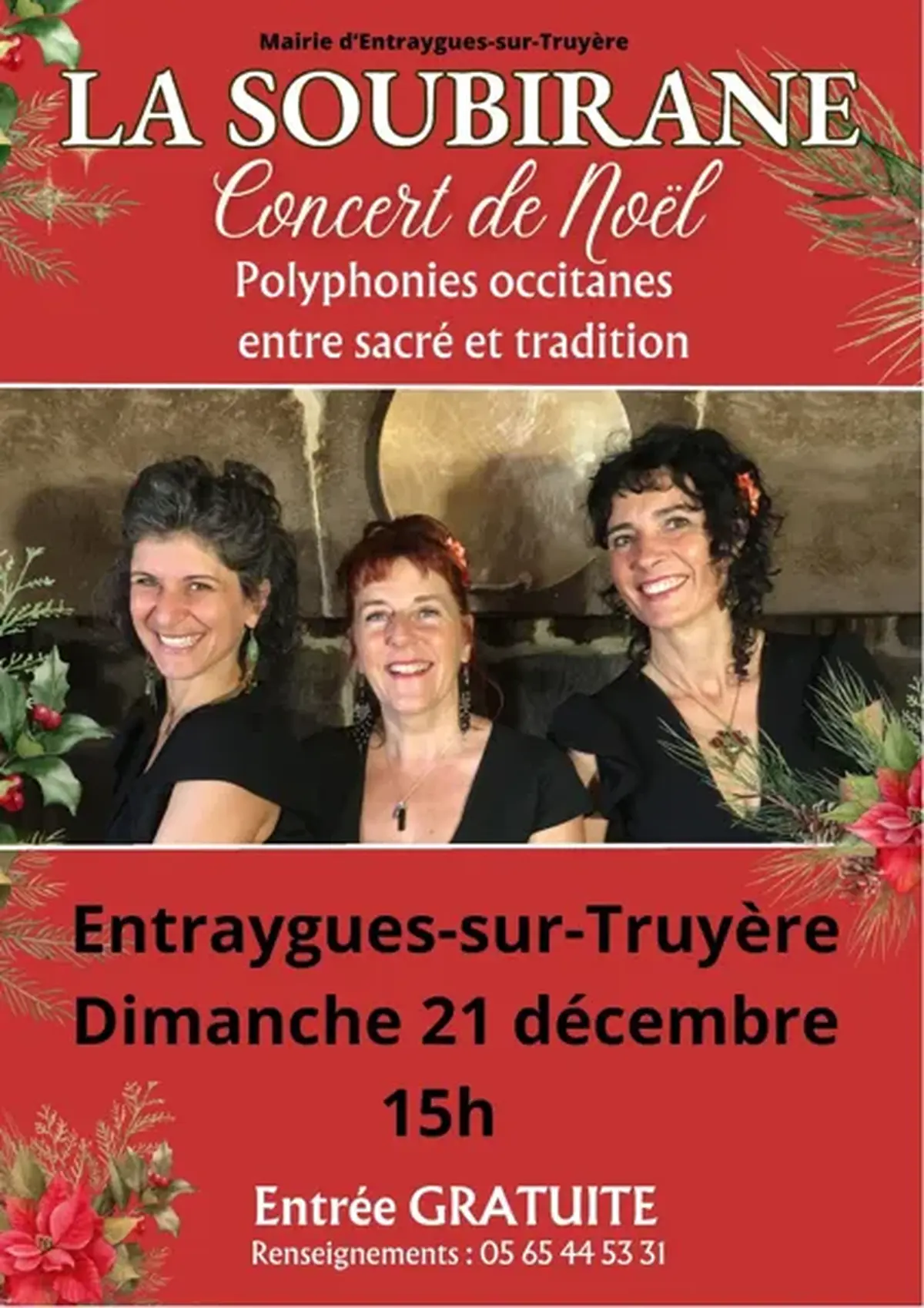 Concert de Noël La Soubirane