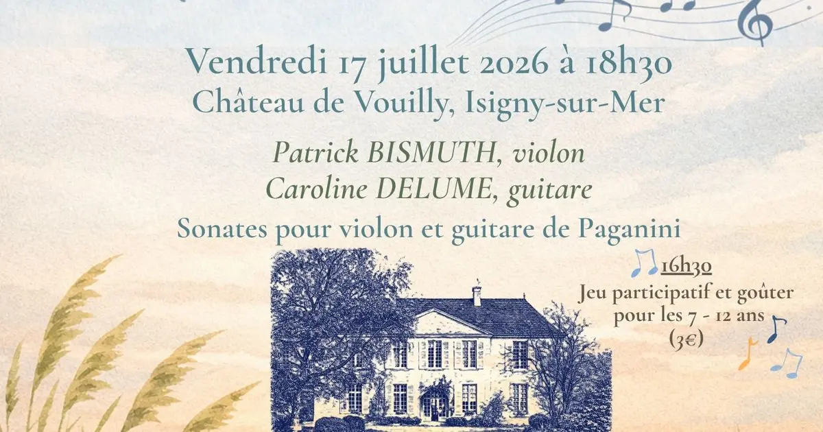 Concert de Patrick BISMUTH, violon et Caroline DELUME, guitare