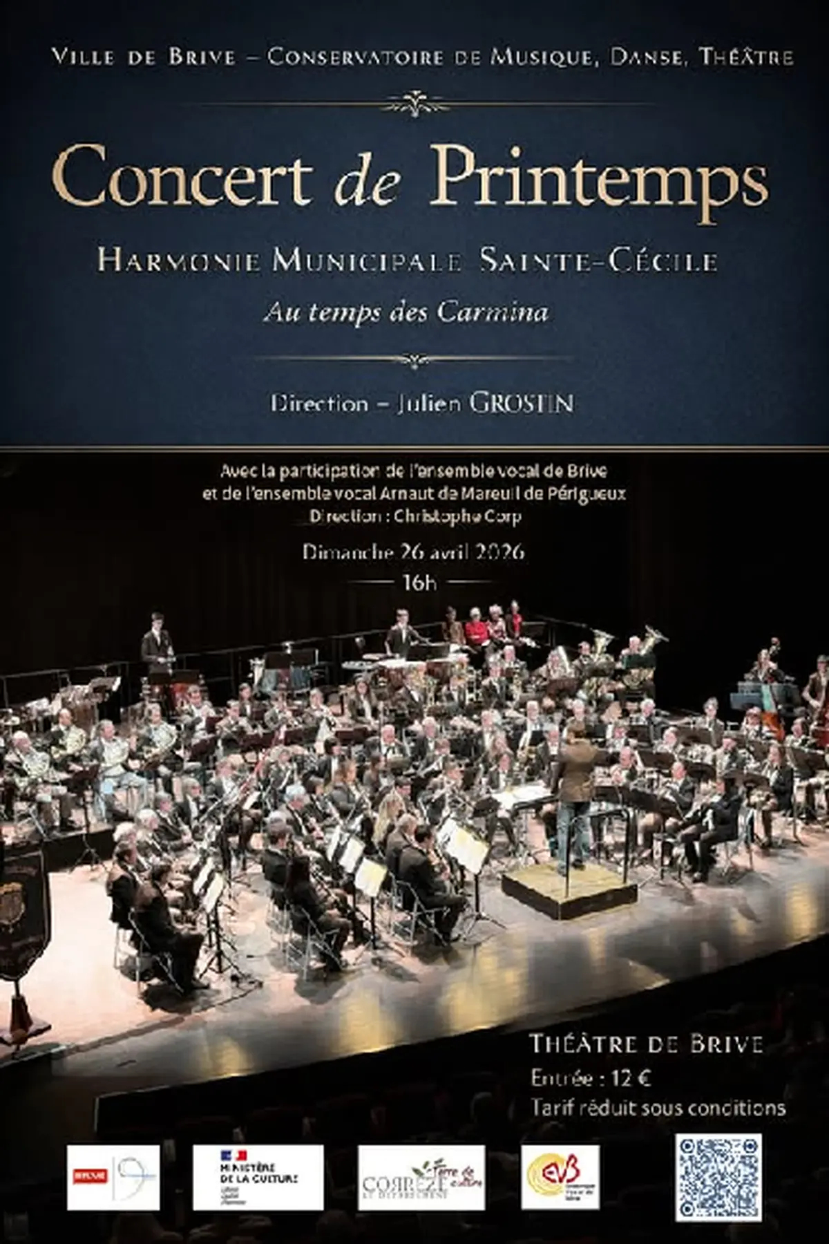 Concert de printemps de l’Harmonie Sainte Cécile (Théâtre de Brive)