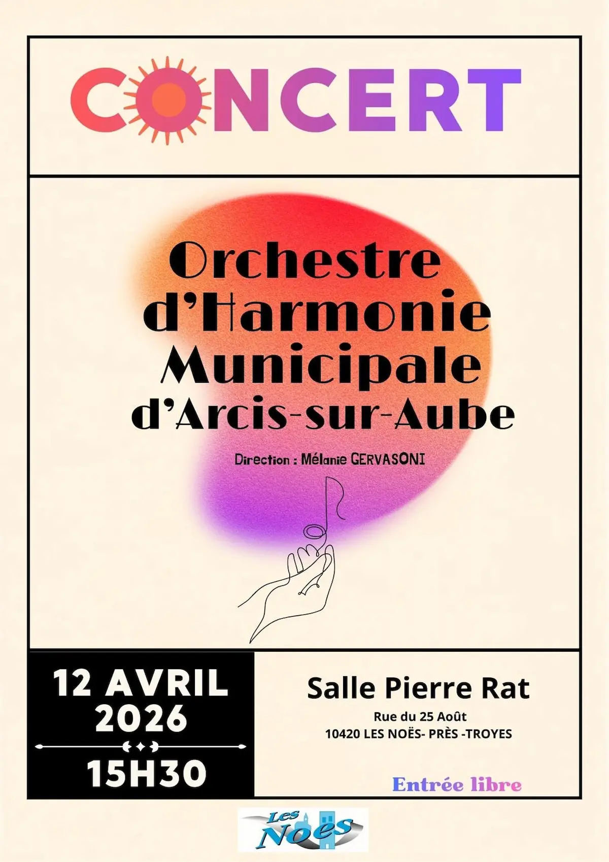 Concert de printemps de Les Noës Près Troyes