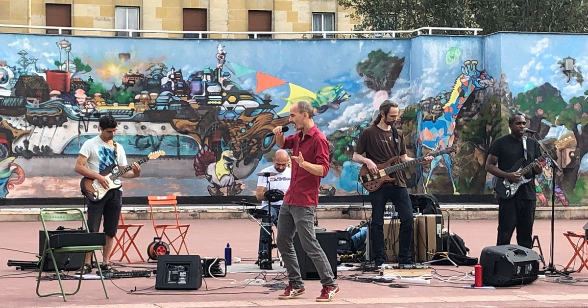 Concert de reprises rock en plein air