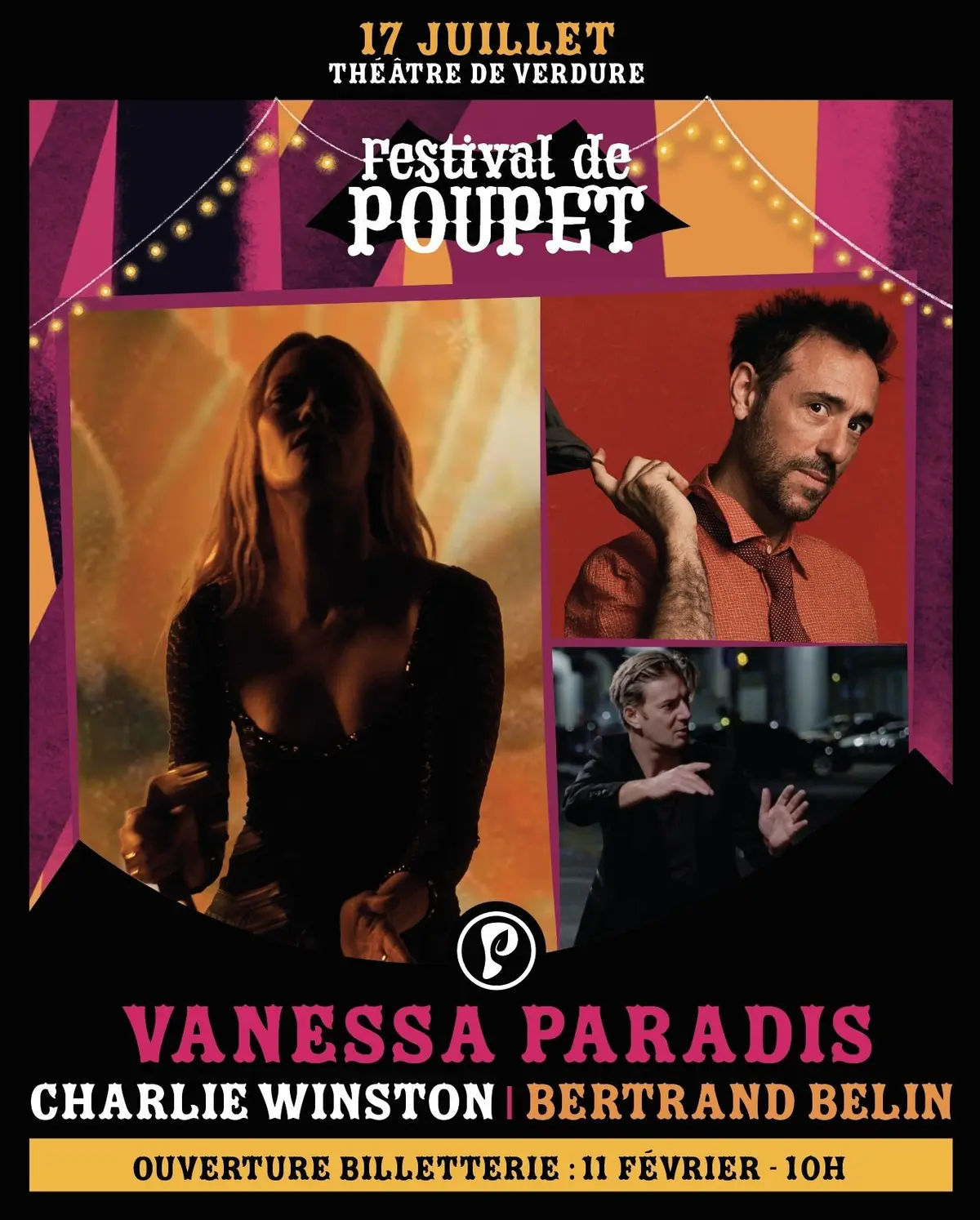 Festival de Poupet 2026 : Vanessa Paradis + Charlie Winston + Bertrand Belin