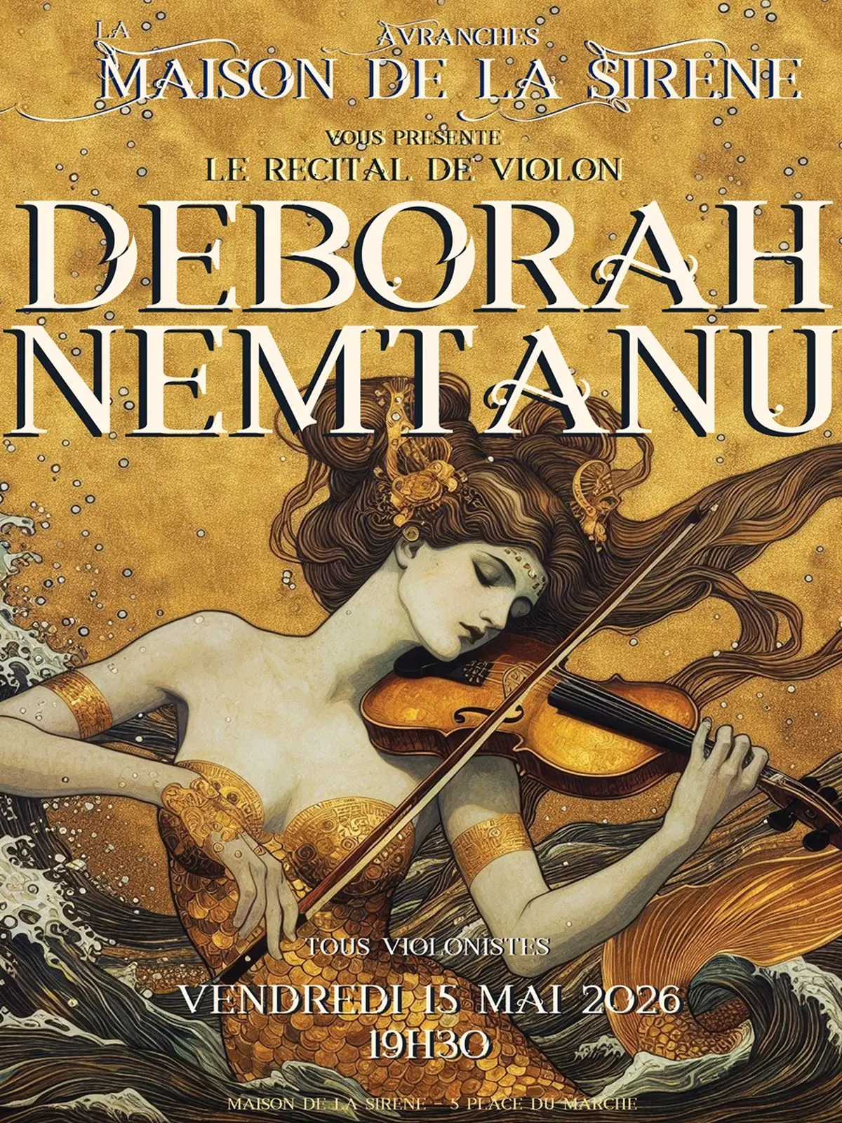 Concert Deborah Nemtanu - Tous violonistes