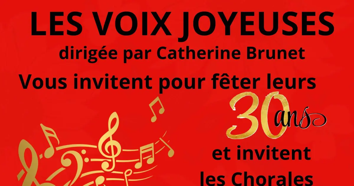 Concert des 30 ans pour Les Voix Joyeuses