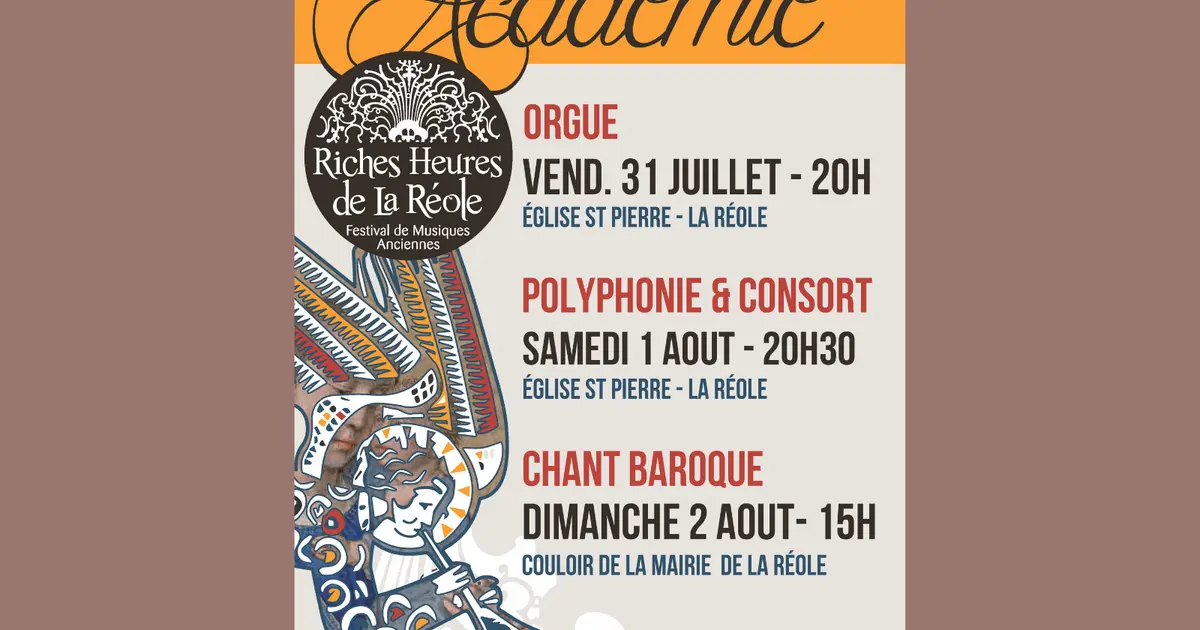 Concert des élèves de polyphonie et consort de flûtes (académie d'été)