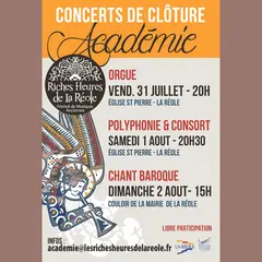 Concert des élèves de polyphonie et consort de flûtes (académie d'été)