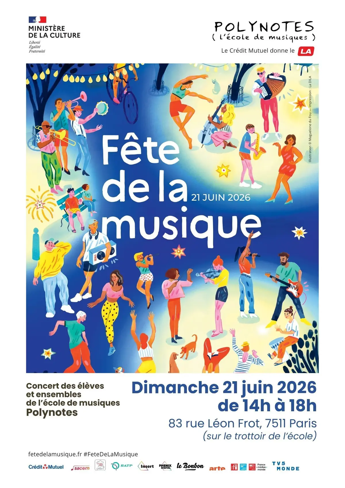 Concert des élèves et ensembles de l'école de musiques Polynotes