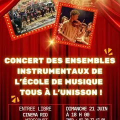 Concert des ensembles instrumentaux de l’école de musique