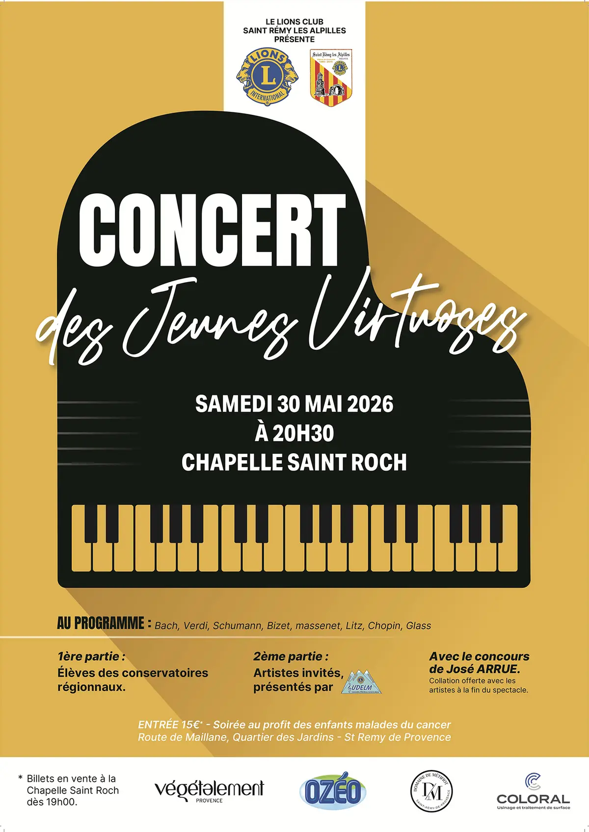 Concert des Jeunes Virtuoses à Saint-Rémy-de-Provence