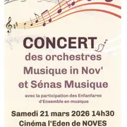 Concert des orchestres Musique in Nov' et Sénas Musique